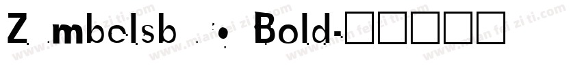 Zumbelsburg Bold字体转换
